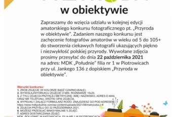 Wojewódzki konkurs fotograficzny „Przyroda w obiektywie” 2021