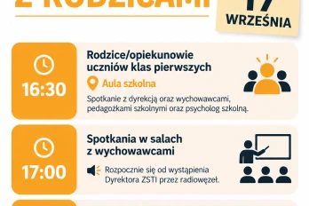 Zebranie z rodzicami - 17 września