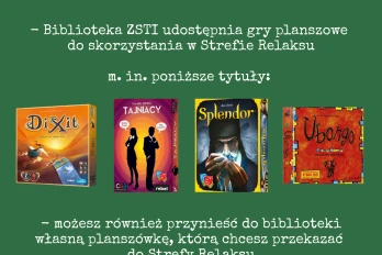Gry planszowe w Strefie Relaksu