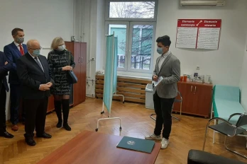 Mateusz Żelazny  - w grupie realizującej projekt izolatorium